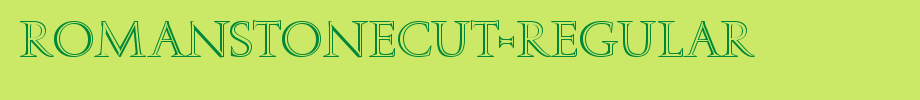 RomanStonecut-Regular.ttf 好看的英文字体的文字样式