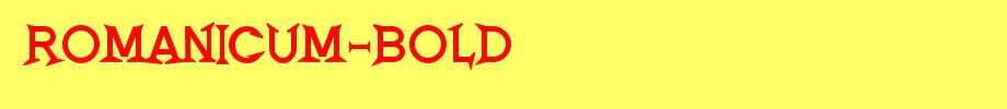 Romanicum-Bold.ttf nice English font
(Art font online converter effect display)