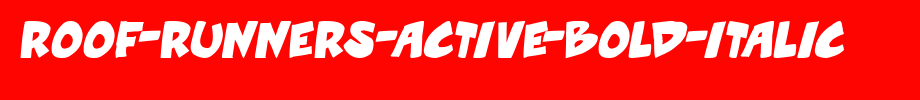 Roof-runners-active-Bold-Italic.ttf 好看的英文字体(字体效果展示)