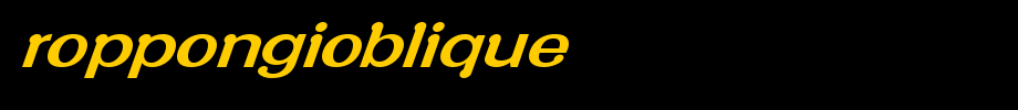 RoppongiOblique.ttf nice English font
(Art font online converter effect display)