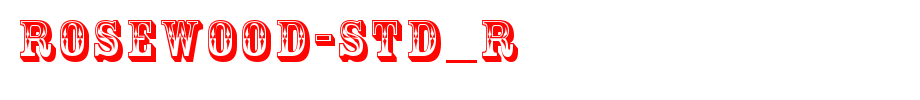 Rosewood-Std_R.ttf nice English font
(Art font online converter effect display)
