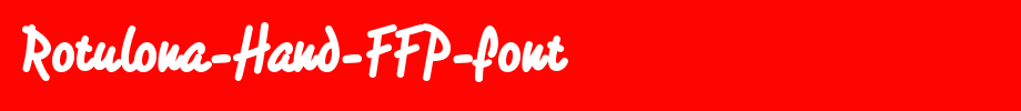 Rotulona-Hand-FFP-font_英文字体