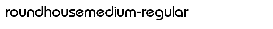 RoundHouseMedium-Regular.ttf 好看的英文字体的文字样式