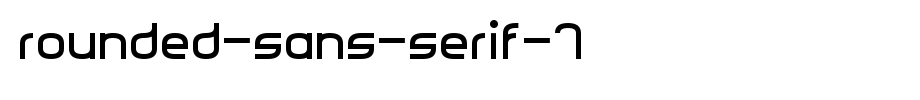 Rounded-Sans-Serif-7.ttf nice English font
(Art font online converter effect display)