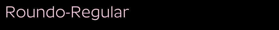 Roundo-Regular_ English font
(Art font online converter effect display)