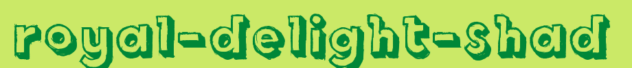 Royal-delivery-shad.ttf nice English font
(Art font online converter effect display)
