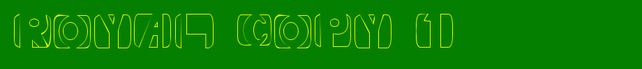 Royal-copy-1-.ttf nice English font
(Art font online converter effect display)