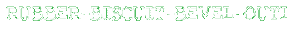 Rubber-biscuit-bevel-outline.ttf nice English font
(Art font online converter effect display)