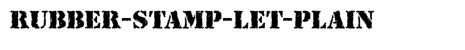 Rubber-Stamp-LET-Plain.ttf nice English font
(Art font online converter effect display)