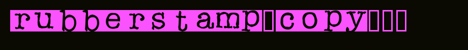 Rubberstamp-copy-1-.ttf 好看的英文字体的文字样式