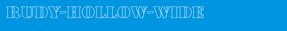 Rudy-Hollow-Wide.ttf nice English font
(Art font online converter effect display)