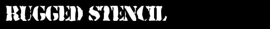 Rugged-Stencil.ttf nice English font
(Art font online converter effect display)