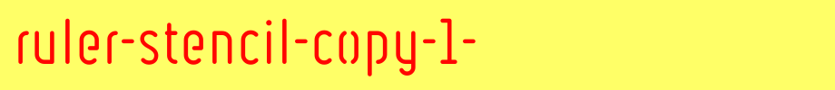 Ruler-Stencil-copy-1-.ttf 好看的英文字体的文字样式