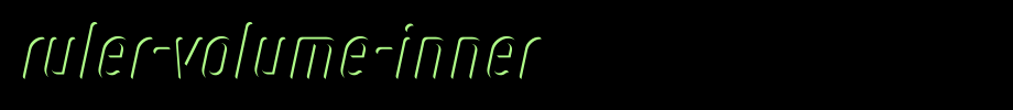 Ruler-Volume-Inner.ttf 好看的英文字体的文字样式