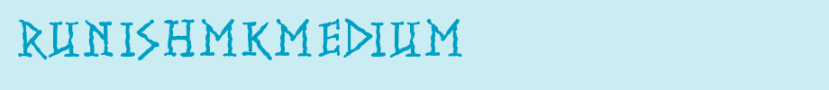 RunishMKMedium.ttf nice English font
(Art font online converter effect display)