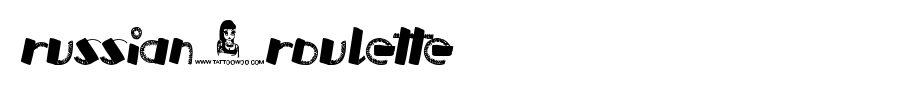 Russian-Roulette.ttf nice English font
(Art font online converter effect display)