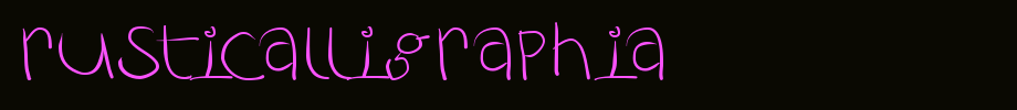 RustiCalligraphia.ttf nice English font
(Art font online converter effect display)