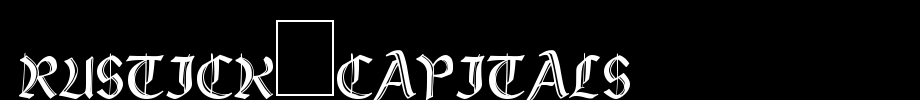 Rustick_Capitals.ttf nice English font
(Art font online converter effect display)