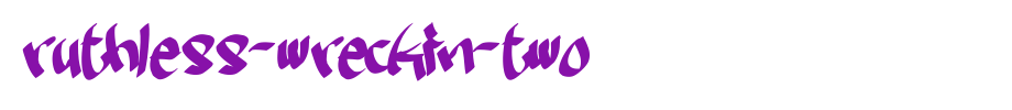 Ruth-wreckin-two.ttf nice English font
(Art font online converter effect display)
