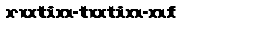 Rutin-Tutin-NF.ttf nice English font
(Art font online converter effect display)