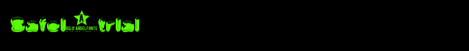 SAFEI-TRIAL_英文字体(艺术字体在线转换器效果展示图)