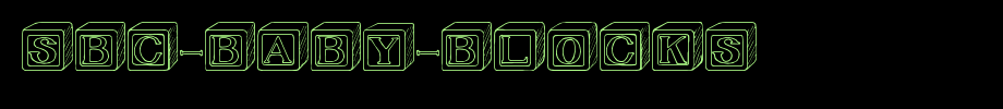SBC-Baby-Blocks.ttf is a good English font download