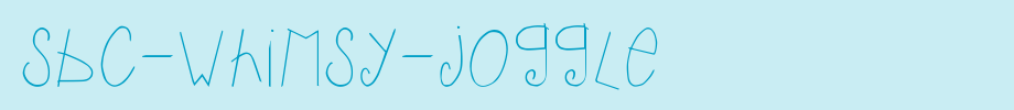 SBC-Whimsy-Joggle.ttf is a good English font download