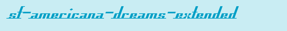 SF-Americana-dreams-extended. TTF is a good English font download