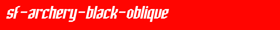 SF-Archery-Black-Oblique.ttf is a good English font download
(Art font online converter effect display)