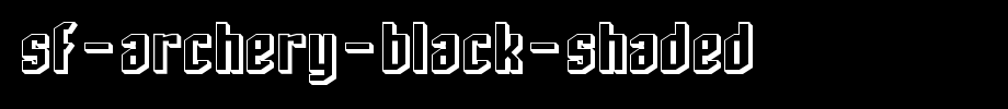 SF-Archery-Black-Shaded.ttf is a good English font download
(Art font online converter effect display)