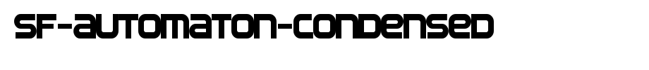SF-Automaton-Condensed.ttf是一款不错的英文字体下载(字体效果展示)