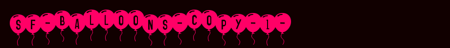 SF-Balloons-copy-1-.ttf是一款不错的英文字体下载(字体效果展示)