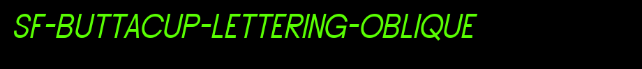 SF-buttercup-lettering-oblique. TTF is a good English font download
(Art font online converter effect display)