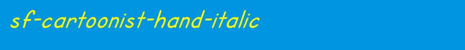 SF-cartoon-hand-italic. TTF is a good English font download
(Art font online converter effect display)