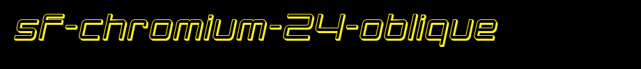 SF-Chromium-24-Oblique.ttf是一款不错的英文字体下载