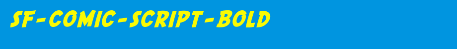 SF-Comic-Script-Bold.ttf是一款不错的英文字体下载