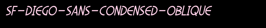 SF-Diego-Sans-Condensed-Oblique.ttf是一款不错的英文字体下载