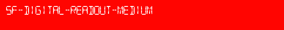 SF-Digital-Readout-Medium.ttf is a good English font download
(Art font online converter effect display)