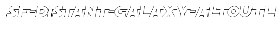SF-Distant-Galaxy-AltOutline-Italic.ttf是一款不错的英文字体下载
