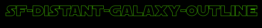 SF-Distant-Galaxy-Outline.ttf是一款不错的英文字体下载