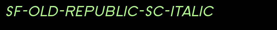 SF-Old-Republic-SC-Italic.ttf is a good English font download
(Art font online converter effect display)