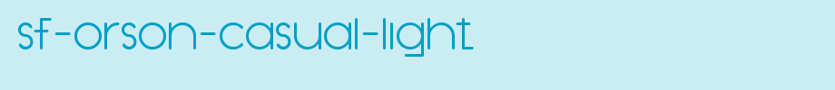 SF-Orson-Casual-Light.ttf is a good English font download
(Art font online converter effect display)