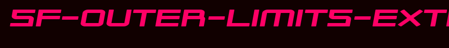 SF-Outer-Limits-Extended_ English font