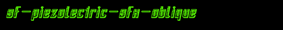 SF-Piezolectric-SFX-Oblique.ttf是一款不错的英文字体下载
