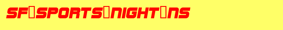 SF-Sports-Night-NS.ttf is a good English font download