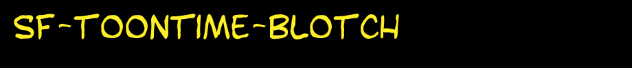 SF-Toontime-Blotch.ttf是一款不错的英文字体下载(字体效果展示)