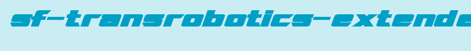 SF-transrobotics-extended-bold-italic. TTF is a good English font download
(Art font online converter effect display)