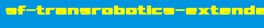 SF-transrobotics-extended-bold. TTF is a good English font download