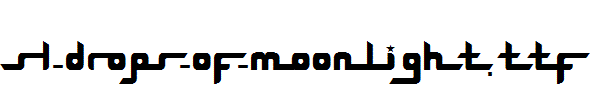 SL-Drop S-Of-Moonlight.ttf is a good English font download