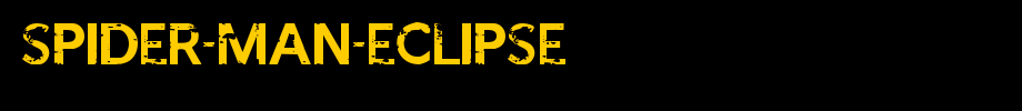 SPIDER-MAN-ECLIPSE.ttf is a good English font download
(Art font online converter effect display)